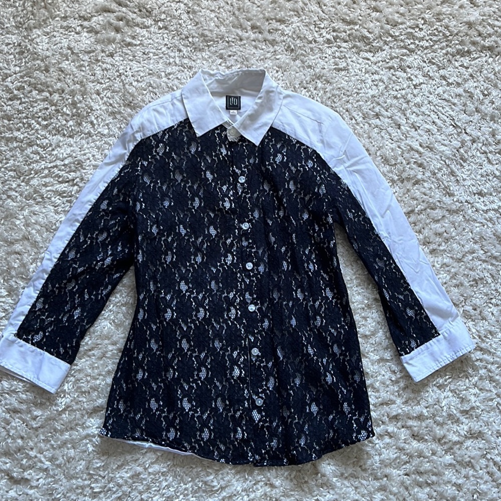 Buttoned down shirt.